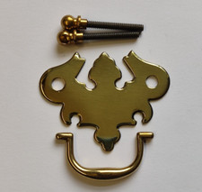 10 x Armac Plate Handles - Solid Brass 64mm 287