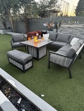 Garden furniture set with Fire