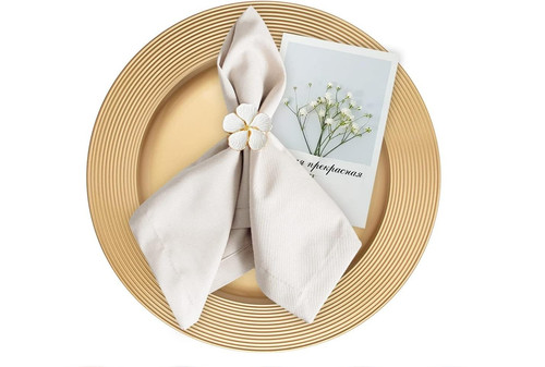 Geezy gold charger plates - geezy,
