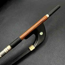 3/4 Upright Bass Bow Pernambuco Wood German High Handle black Horse Hair