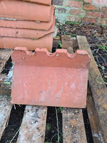 Reclaimed crested ridge tiles - crested,