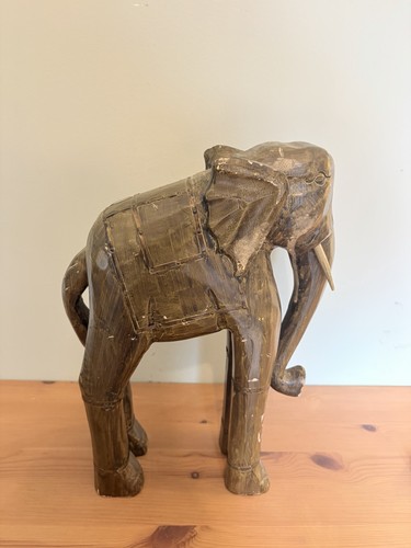 Large wooden carved - wooden, elephant