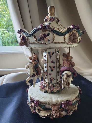 Vintage teddy bear - teddy, carousel