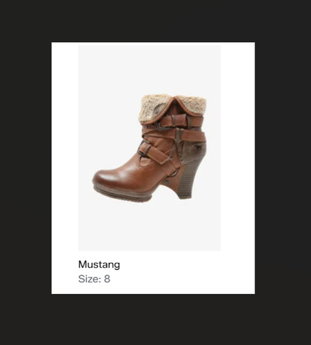 Mustang boots brown