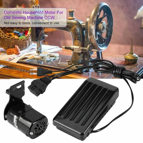 Sewing machine motor with foot - with,