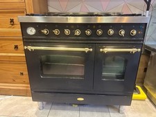 Britannia by ILVE 90cm Black and gold Range Cooker – Gas Hob + Griddle +electric