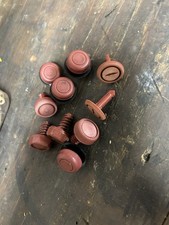 Nissan 280zx Red Maroon Interior Trim Knobs/clips