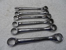 Snap-On Full Polish Metric MM 10° Offset Short Box End Wrench Set 12 pt - 6 pcs