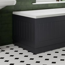 Black Gloss Bath Panel 700mm -