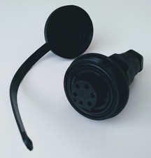 Index Bulgin 6 Pin Waterproof Socket In-Line Buccaneer Series.  Free Post