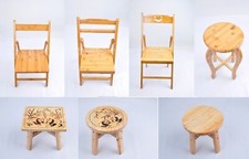 Wooden Stool Chair Bamboo
