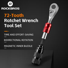 RockBros Bike Repair Tool Kit 72-Tooth Ratchet Wrench Portable Aluminum Tool Set