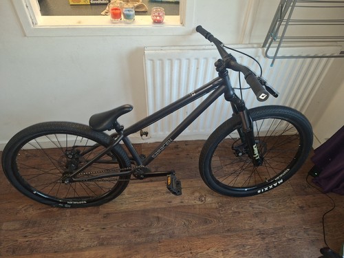 Dirt jump bike flat tire - flat,