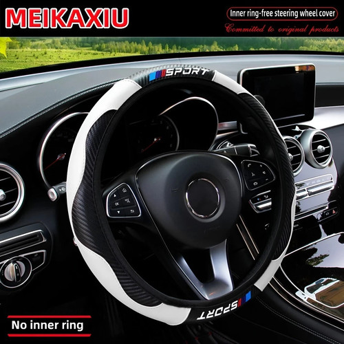 Leather car steering wheel - car,
