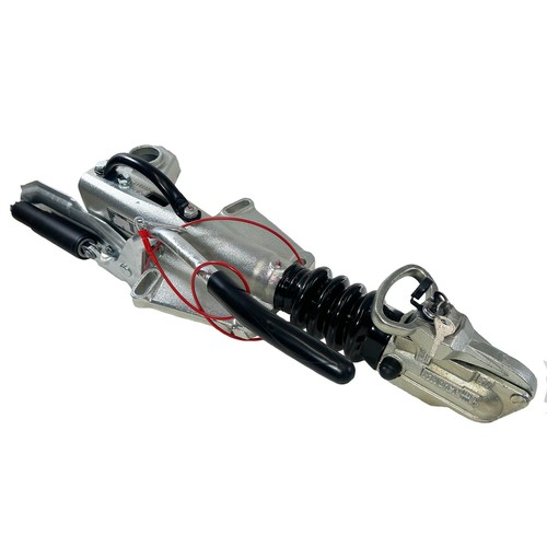 Braked hitch coupling for - hitch, ifor
