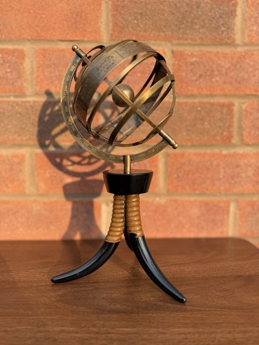 Vintage brass metal armillary - vintage,