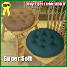 2X Solid Round Chair Seat Pad Cushions Dining Garden Patio Stool Pillow 40*40cm
