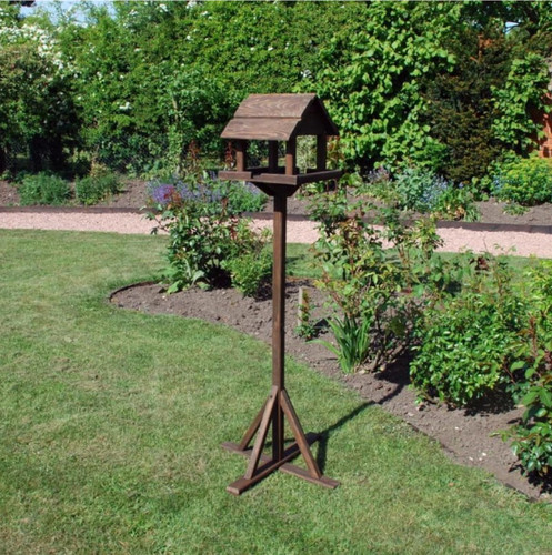 Wooden bird table - wooden,