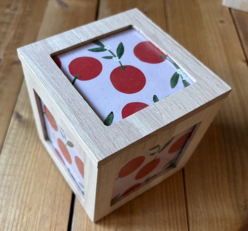 Wooden photo box cube - , frame