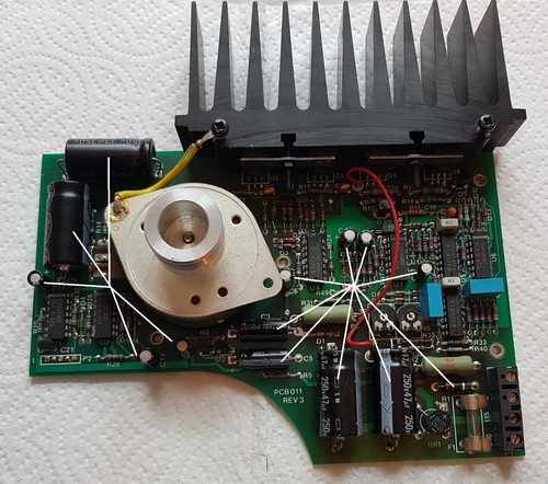 Linn axis psu capacitor update - capacitor,