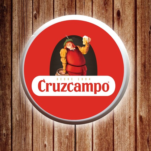 Cruzcampo light led sign - up,