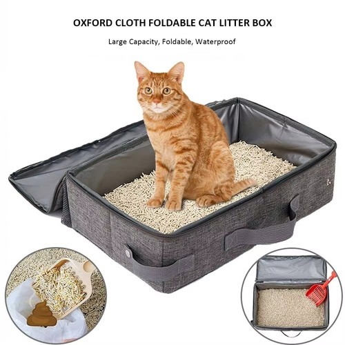 Foldable portable cat litter - foldable,
