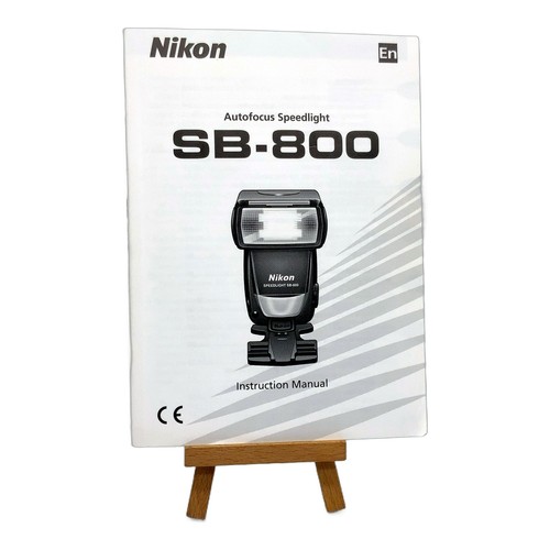 Nikon 800 instruction - sb-800,