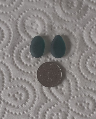 Teal green pieces - pieces, recycled