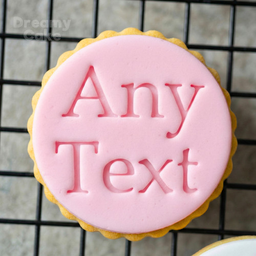 Custom cookie stamp - custom, text