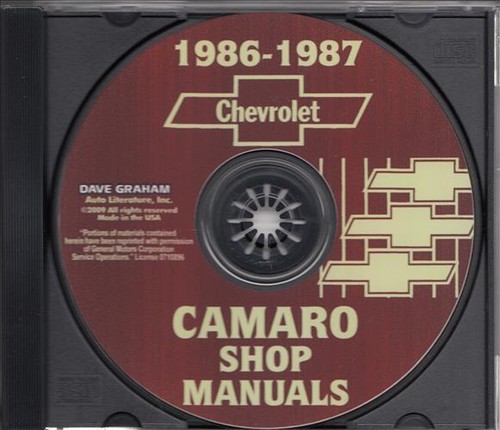 1986 1987 camaro workshop - 1986-1987,