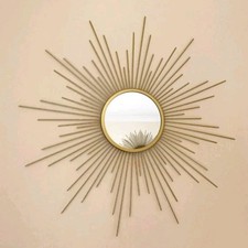 Gold Sunburst Wall Mirror 60cm