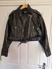 ZARA Cropped Biker Jacket XL