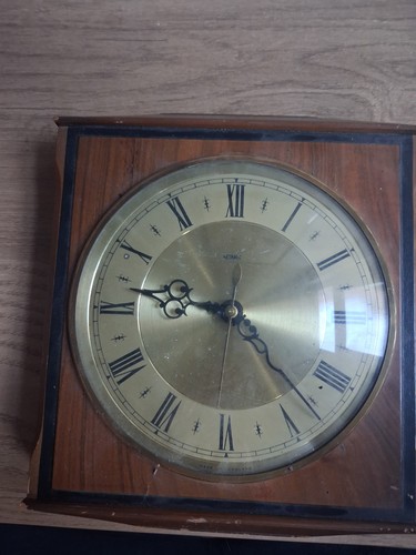 Vintage clock mahogany retro - clock,
