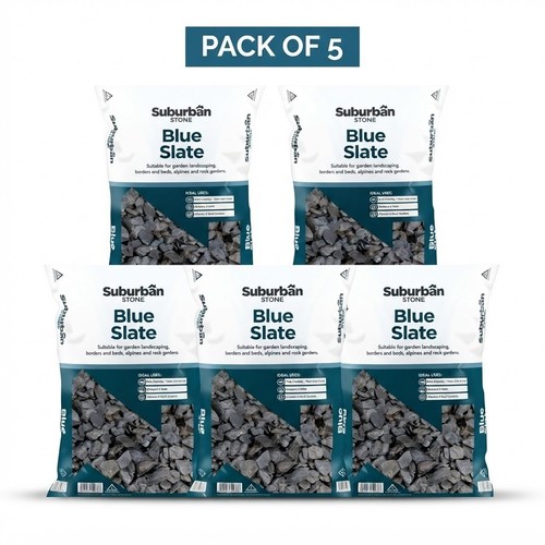 40mm blue slate - blue, chippings