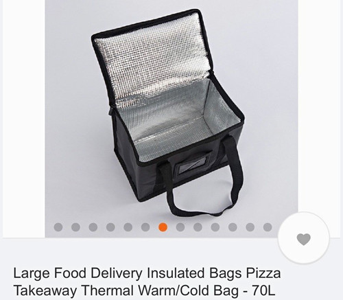 Large insulated pizza bag - pizza, 70l