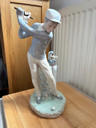 Lladro porcelain golfer figure - golfer,