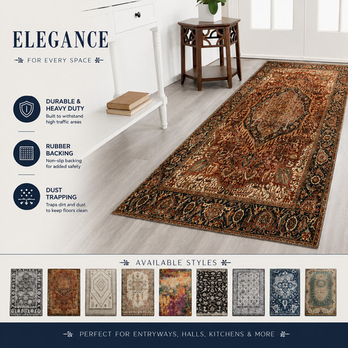 Long hallway rug heavy duty - rug,