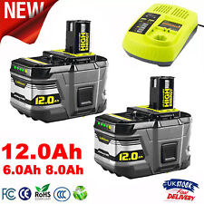 12Ah 8Ah 6Ah Battery For RYOBI 18V Battery / Charger For One+ Plus P108 RB18L50