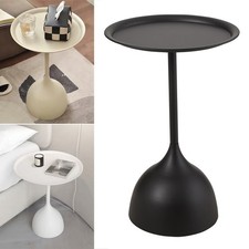 Stylish Round Side Table Modern End Table Small Accent Pedestal Table Nightstand