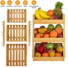 3-Tier Bamboo Kitchen Fruit &