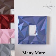 light switch cover surround finger plate self adhesive COLOURS