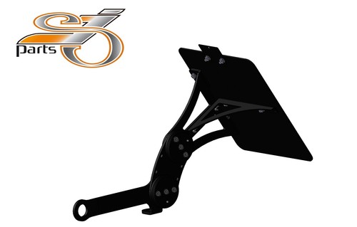 License plate holder side
