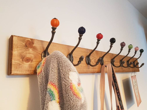 Wooden coat hook - hook, rustic