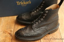 Trickers Stow Black Leather