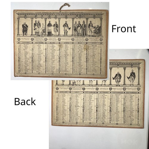 French gregorian calendar 1816 - calendar,