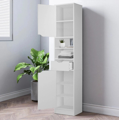 White slimline bathroom - white,