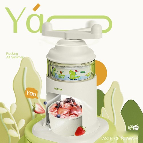 Manual ice crusher hand shaved - ice,