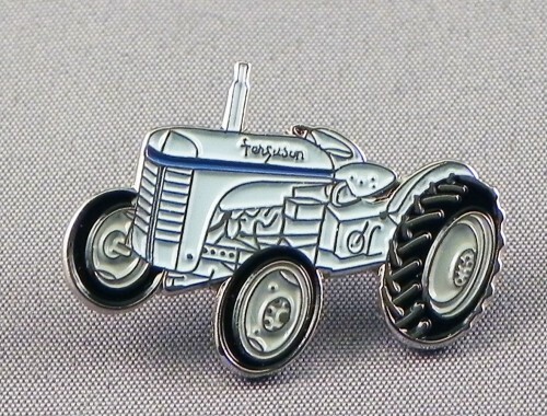 Tractor pin badge - ., grey