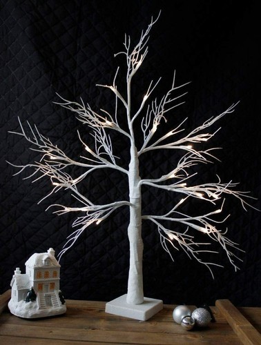 Large light white twig - white, tree