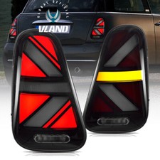 VLAND Clear LED Rear Tail Lights For 2001-2006 Mini Cooper R50 R52 R53 w/Startup